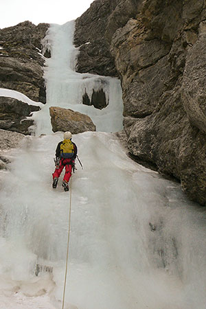 Eisklettern am Jochberg